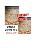 2 large Cheese Pizza 16”