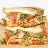 Meatball Parm Grilled Cheese Sandwich
