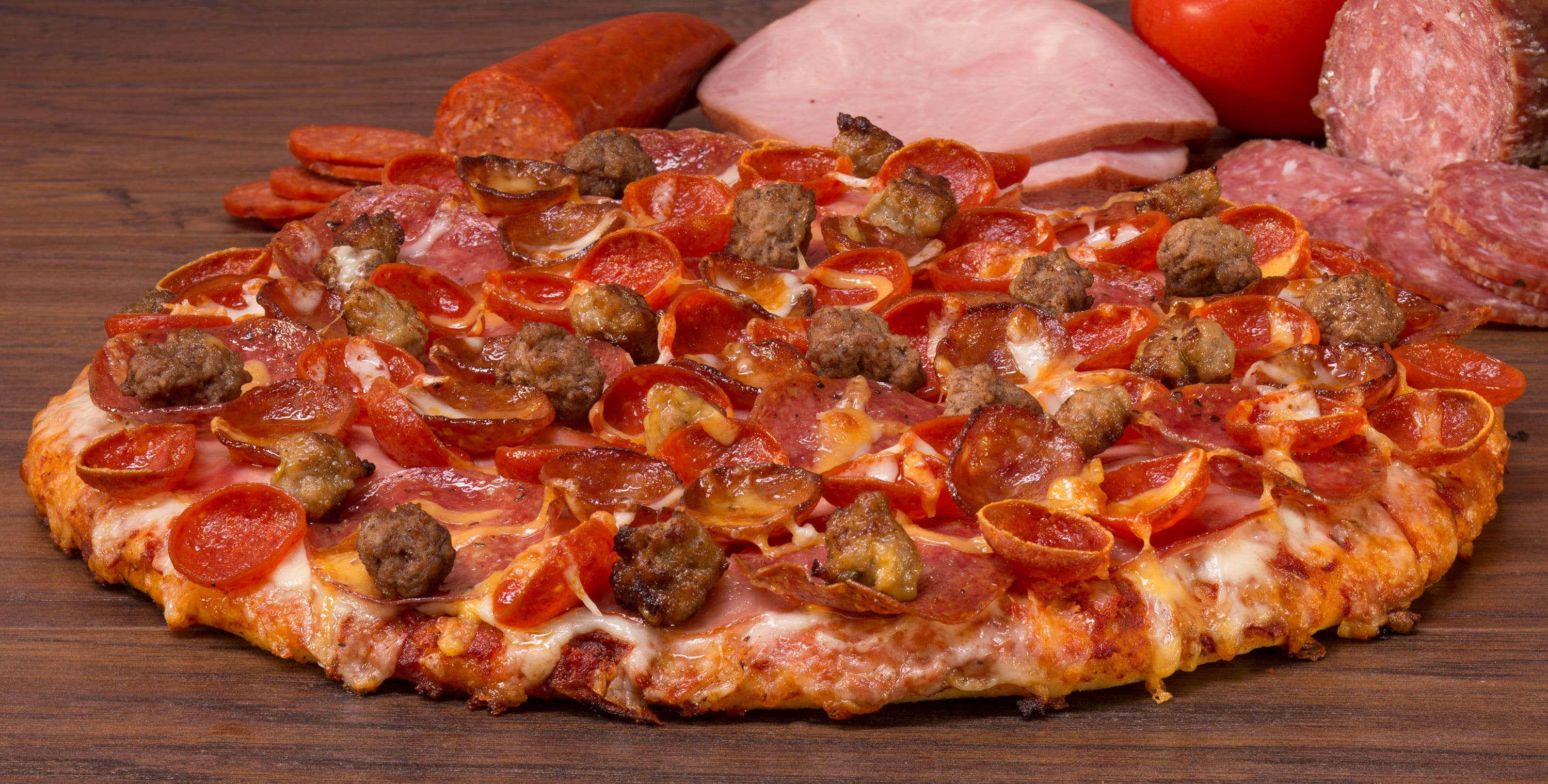Order Piked Peak Pizza - Small 10'' food online from Mountain Mikes Pizza store, Meadow Vista on bringmethat.com
