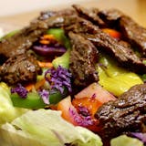Garden Salad with Steak Tips