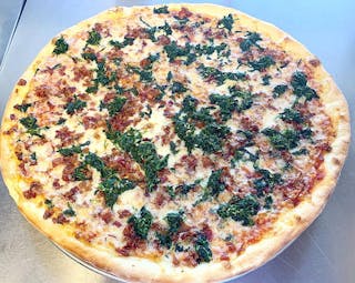 Spinach, Ricotta & Mozzarella Pizza