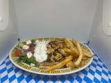 #68 Greek Chicken Souvlaki Platter