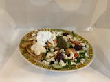 #94 Greek Chicken Souvlaki with Greek Salad Special