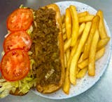 8'' Subs Fries , Can Soda