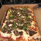 Philly Cheesesteak Sicilian Thick Crust