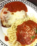 Veal Parmigiana with Pasta Lunch