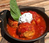 Wood Fired Veal Meatballs with Ricotta Cheese