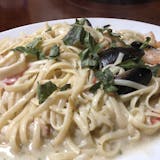 Fettuccini Alfredo with Shrimp