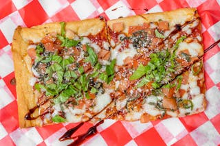 Two Toppings Pizza Slice