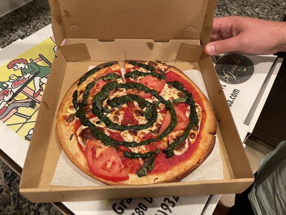 Order Regular Nonna Pizza - Large 18" (8 Slices) food online from Grandes Bella Cucina store, Palm Beach Gardens on bringmethat.com