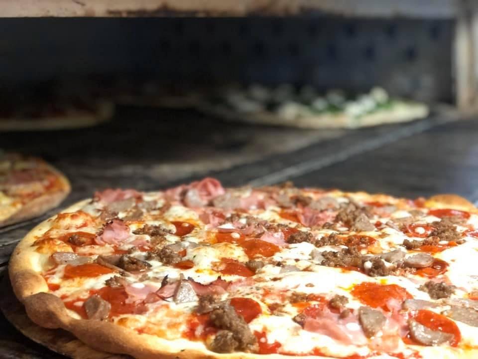 Order Meat Lover's Pizza - Small 12" (6 Slices) food online from Grandes Bella Cucina store, Palm Beach Gardens on bringmethat.com