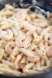 Ziti with Alfredo & Shrimp