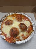 Baked Ziti with Meatballs Parmigiana