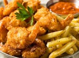 Fried Shrimp with French Fries