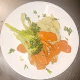 Potato, Broccoli, Carrots, Garlic & Oil