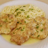 Chicken Francese with Pasta