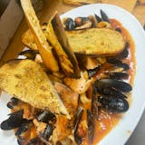 Mussels over Crostini