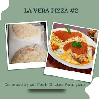 Fresh chicken parm dinner