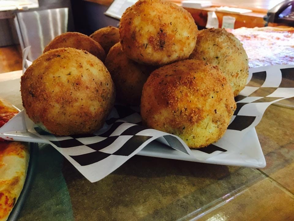 Homemade Rice Balls with Marinara Sauce