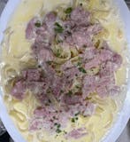Fettuccine Alfredo with Ham