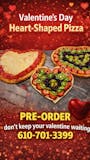 16" Heart Shaped Plain Pizza Special