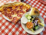 Two 1-Topping Cheese Pizza Slices & Salad