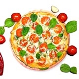 White Spinach & Tomato Pizza