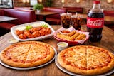 (Family Deal #2)One medium 16" pizza, 12 Wings & 2 liter soda