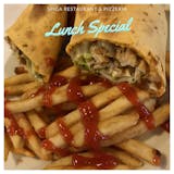 Any Wrap with Fries & Canned Drink Lunch