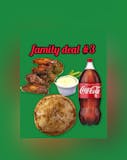 (FAMILY DEAL #3) One Large Cheese Pizza, 12 Wings & 2 Liter Soda Special