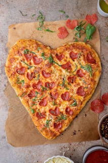 18” Heart Shape Pizza