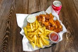 6. 10 Piece Wings with Fries & Drink Combo