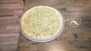 Creamy Artichoke & Spinach Pizza