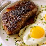 NY Strip Steak & Two Eggs Breakfast