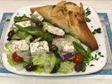 Spinach Pie with Greek Salad