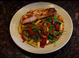 Salmon Ducale Serve with Small salad and bread