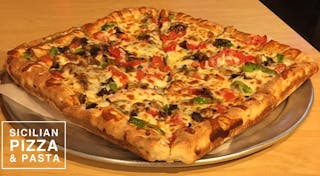 Sicilian Thick Square Pan Crust Pizza
