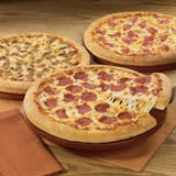 Buy 2 16" X-Large Cheese Pizzas & Get Free 12" Cheese Pizza