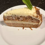 Carrot Cake (Slice) With Cream Cheese Icing.