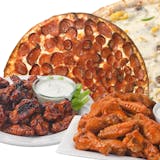 X-Large 2-Topping Pizza & 12 Wings