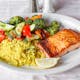 Grilled Salmon with Rice & Vegetables