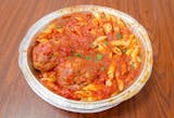 Pasta with Two Meatballs