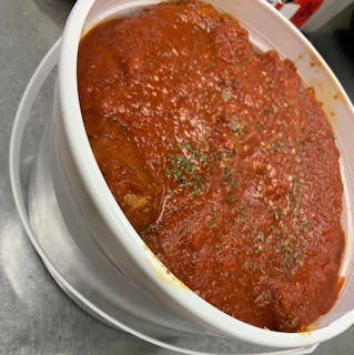 Bucket of Spaghetti with Meatball
