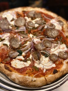 Sausage, Peppers & Onions Pizza