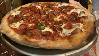 Rustic Double Pepperoni Pizza