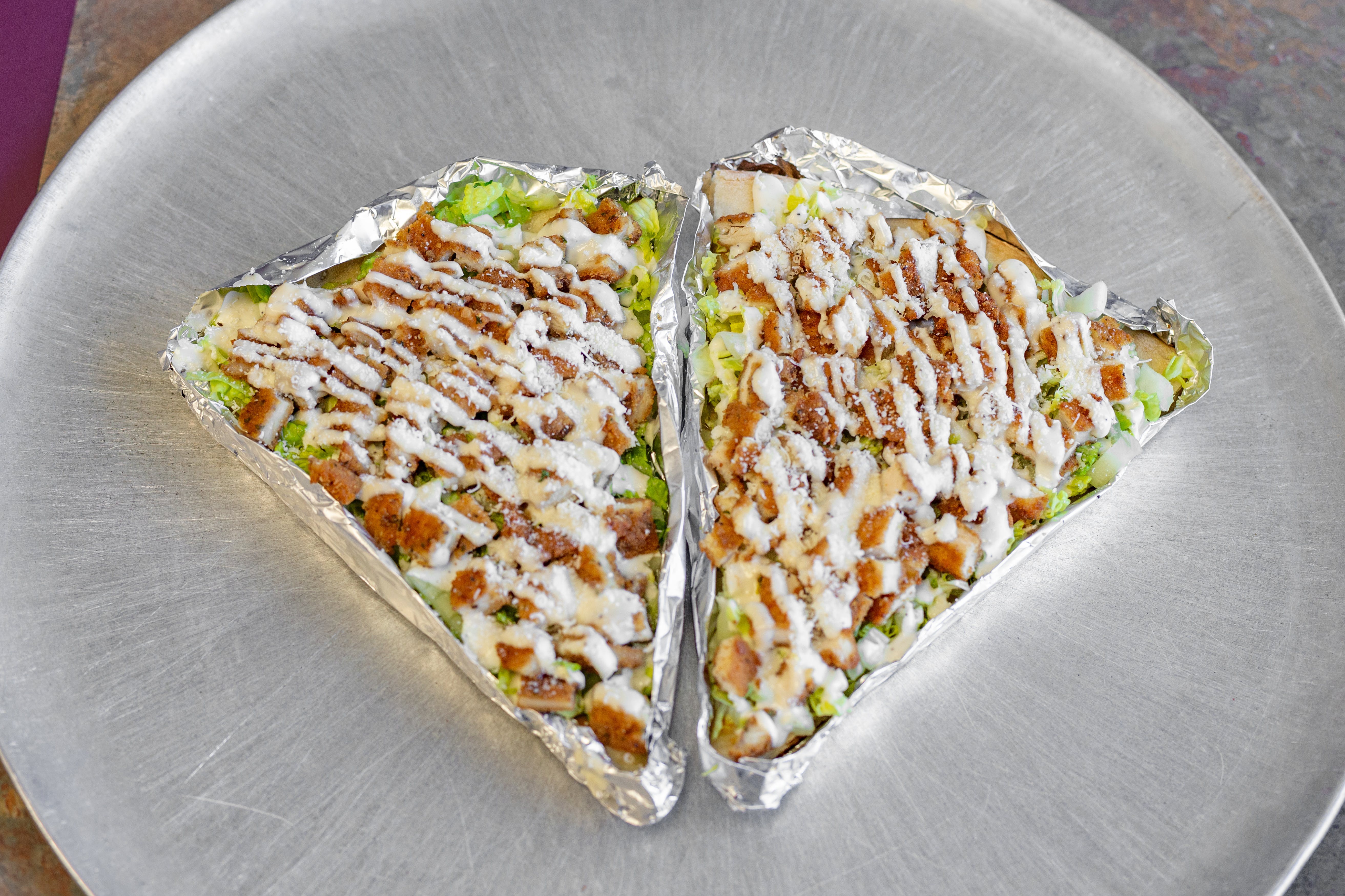 Chicken Caesar Salad Pizza