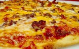 Bacon Cheeseburger Thin Crust Pizza