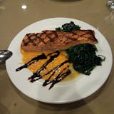 Broiled Salmon with Spinach