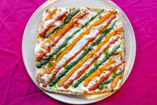 Tri Color Grandma Pizza