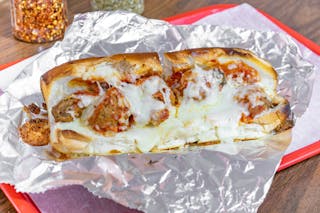 Meatball Parmigiana Sandwich